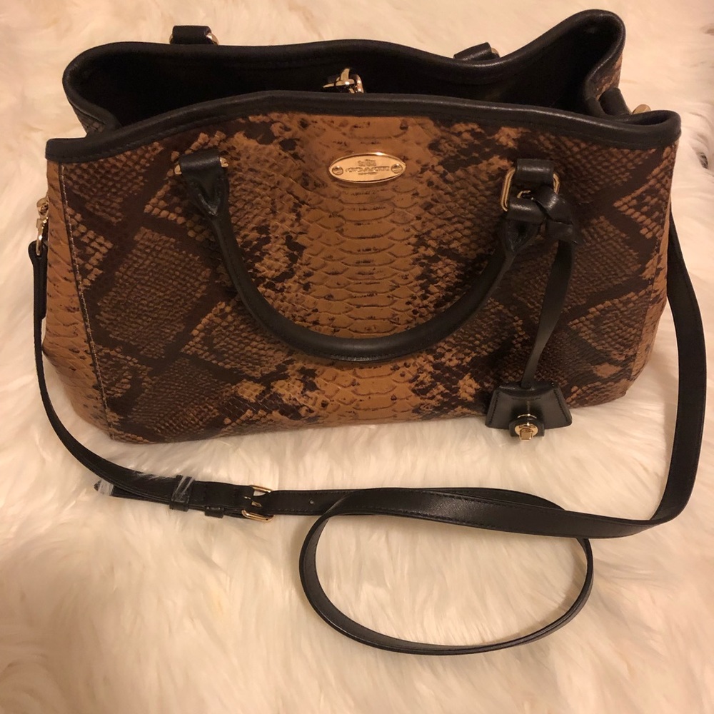 COACH Snakeskin Leather Bag NWOT